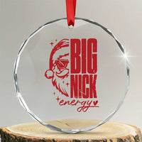 Santa Crystal Glass Ornament Fun Retro Big Nick Energy TS10