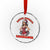Santa Favorite Cheerleader Crystal Glass Ornament Funny Christmas Cheer Gift - Wonder Print Shop