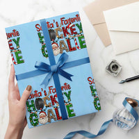 Santa Favorite Hockey Goalie Wrapping Paper Roll Funny Christmas Gift - Wonder Print Shop