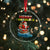Santa Fishing Christmas Crystal Glass Ornament Funny Fisherman Merry Chrisbass Xmas - Wonder Print Shop