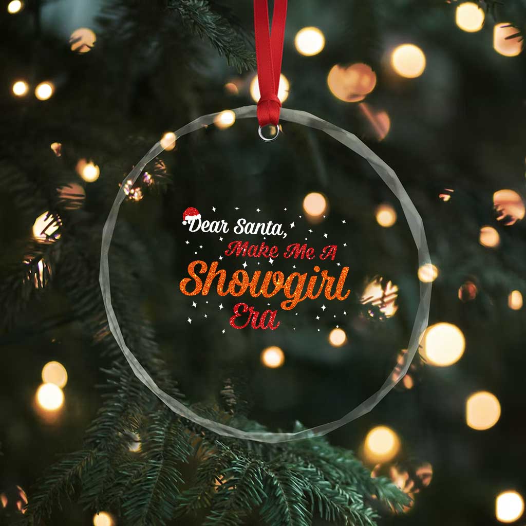 Santa Girls Christmas Crystal Glass Ornament Funny Trendy Quote - Wonder Print Shop