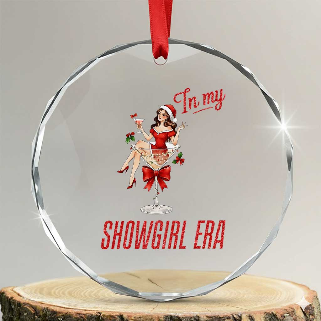 Santa Girls Christmas Crystal Glass Ornament In My Costume Era - Wonder Print Shop