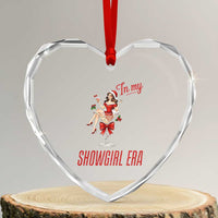 Santa Girls Christmas Heart Crystal Glass Ornament In My Costume Era - Wonder Print Shop