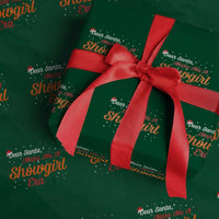 Santa Girls Christmas Wrapping Paper Roll Funny Trendy Quote - Wonder Print Shop
