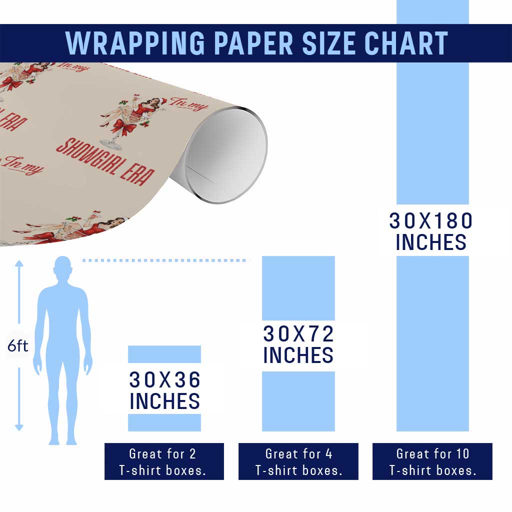 Santa Girls Christmas Wrapping Paper Roll In My Costume Era - Wonder Print Shop