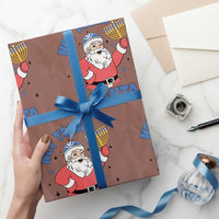 Santa Hanukkah Wrapping Paper Roll Not Today Santa Chanukah Jewish Festival Jew