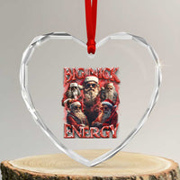 Santa Heart Crystal Glass Ornament Big Nick Energy Bootleg Rap Tee - Wonder Print Shop