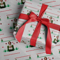 Santa I Know Him Wrapping Paper Roll Funny Elf Christmas - Wonder Print Shop