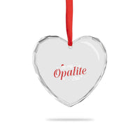 Santa Opalite Christmas Heart Crystal Glass Ornament - Wonder Print Shop