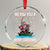 Santa Xmas Boat Fishing Crystal Glass Ornament We Fish You A Merry Xmas Fisherman - Wonder Print Shop