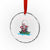 Santa Xmas Boat Fishing Crystal Glass Ornament We Fish You A Merry Xmas Fisherman - Wonder Print Shop