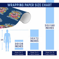 Santa Xmas In July Wrapping Paper Roll No Cookies Just Cocktails Flamingo Summer Beach Hawaii - Wonder Print Shop