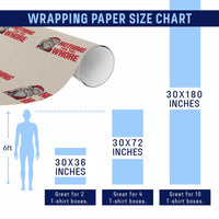 Santa Xmas Meme Wrapping Paper Roll Nothing For You Whore - Wonder Print Shop