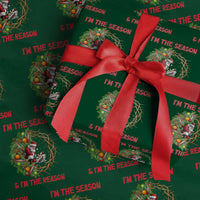 Santa Xmas Wrapping Paper Roll Baby Jesus Christian Xmas - Wonder Print Shop