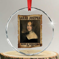 Sarah Josepha Hale Crystal Glass Ornament Mother Of Thanksgiving - Wonder Print Shop