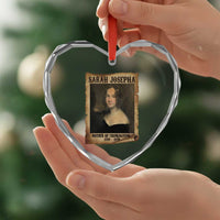 Sarah Josepha Hale Heart Crystal Glass Ornament Mother Of Thanksgiving - Wonder Print Shop