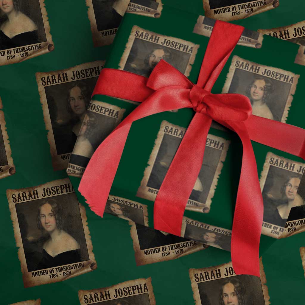 Sarah Josepha Hale Wrapping Paper Roll Mother Of Thanksgiving - Wonder Print Shop