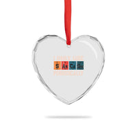 Sarcasm Periodic Table Heart Crystal Glass Ornament Element Weird Science Joke Gift - Wonder Print Shop