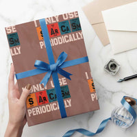 Sarcasm Periodic Table Wrapping Paper Roll Element Weird Science Joke Gift - Wonder Print Shop