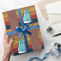 Sarcastic Cat Wrapping Paper Roll Eff You See Kay Why Oh You
