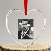 Sarcastic Maduro Fraude Heart Crystal Glass Ornament Corruption Venezuela Political Satire - Wonder Print Shop