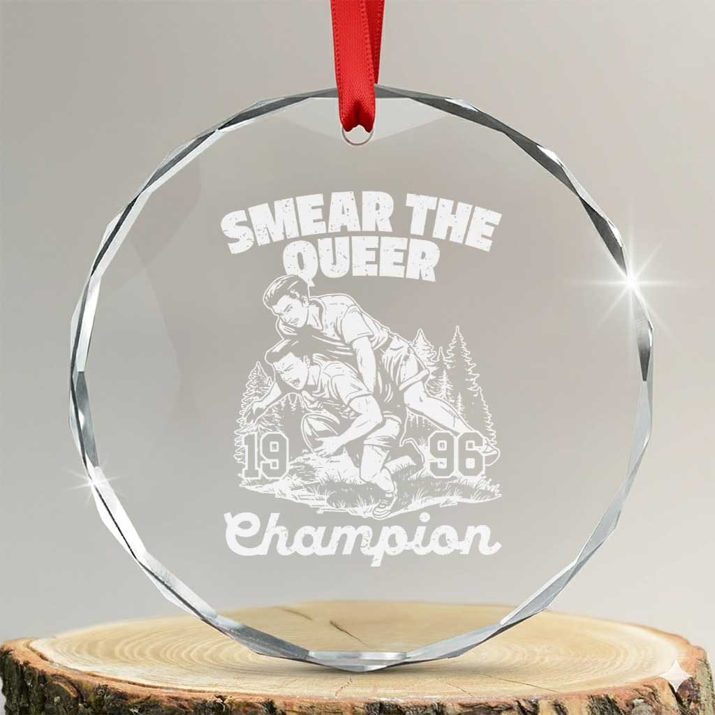 Sarcastic Smear The Qur Playround Game Crystal Glass Ornament LGBTQ Queer Pride - Wonder Print Shop