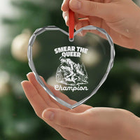 Sarcastic Smear The Qur Playround Game Heart Crystal Glass Ornament LGBTQ Queer Pride - Wonder Print Shop