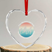 Sarcastic Tennis Girl Gift Heart Crystal Glass Ornament If You Wanted Soft Serve Gone For Ice Cream - Wonder Print Shop