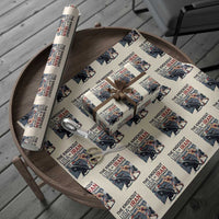 Sarcastic USA vs Iran Knockout Boxing Championship Wrapping Paper Roll Funny Political Satire Fight Night