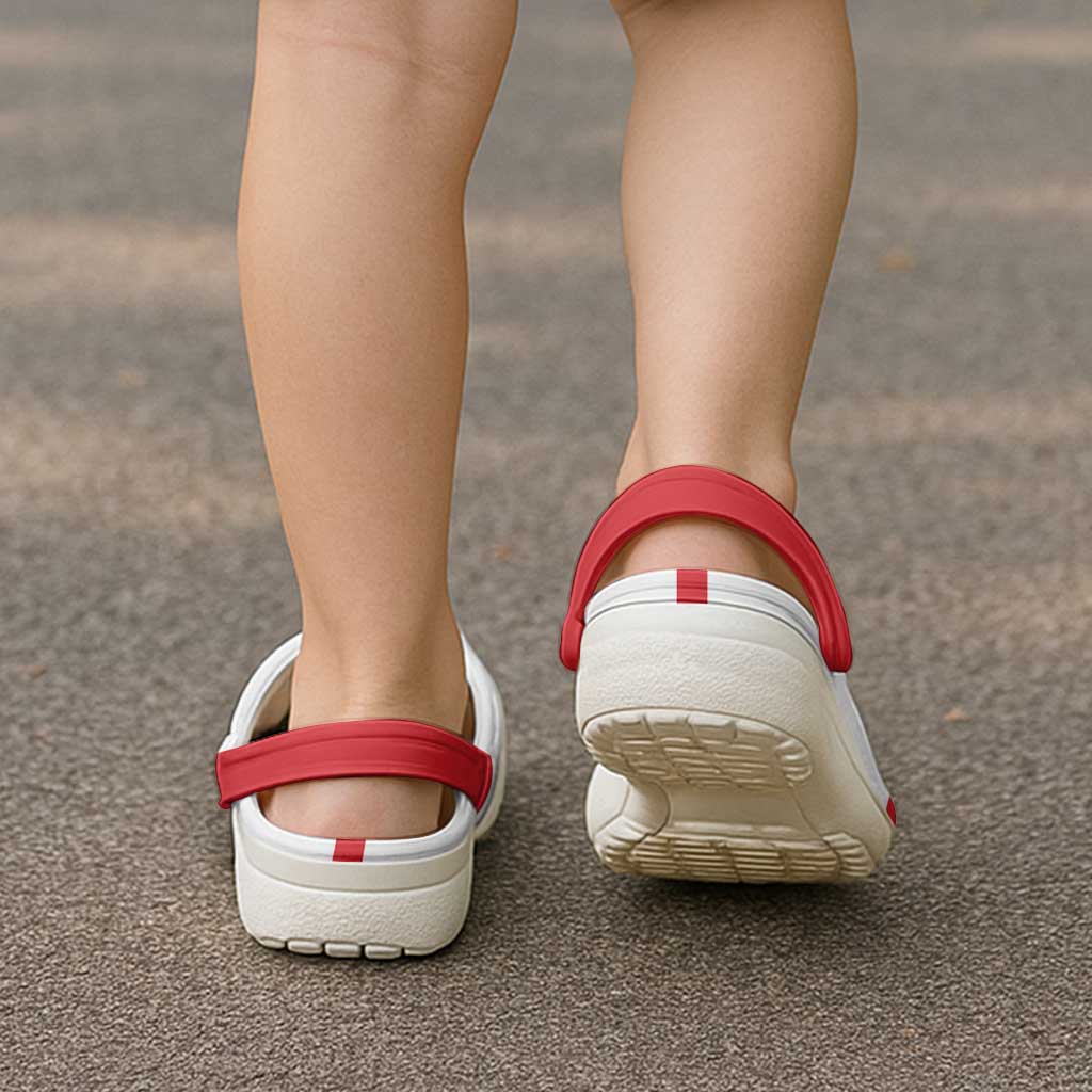 Sardinia Italy Clogs Shoes Flag Color Inspiration - Wonder Print Shop