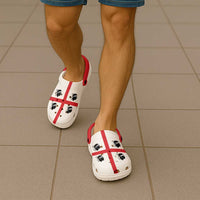 Sardinia Italy Clogs Shoes Flag Color Inspiration - Wonder Print Shop