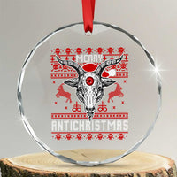 Satan Claus Merry Antichristmas Crystal Glass Ornament Pentagram Ugly Christmas Sweater Evil Pajama TS10