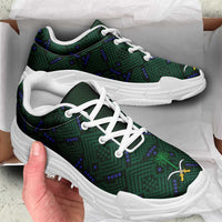 Saudi Arabia 2026 Football Chunky Sneakers Green Falcons National Pattern Inspired - Wonder Print Shop