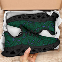 Saudi Arabia 2026 Football Clunky Sneakers Green Falcons National Pattern Inspired - Wonder Print Shop