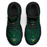 Saudi Arabia 2026 Football Clunky Sneakers Green Falcons National Pattern Inspired - Wonder Print Shop