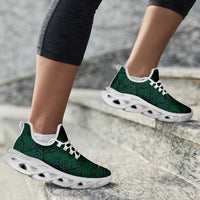 Saudi Arabia 2026 Football Clunky Sneakers Green Falcons National Pattern Inspired - Wonder Print Shop