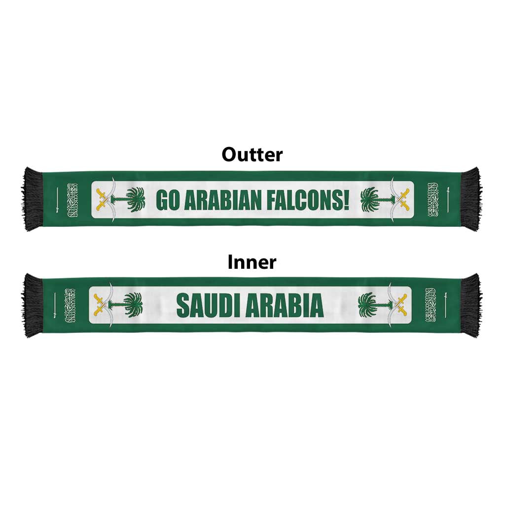 Saudi Arabia 2026 Football Soccer Scarf Go Arabian Falcons