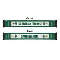 Saudi Arabia 2026 Football Soccer Scarf Go Arabian Falcons