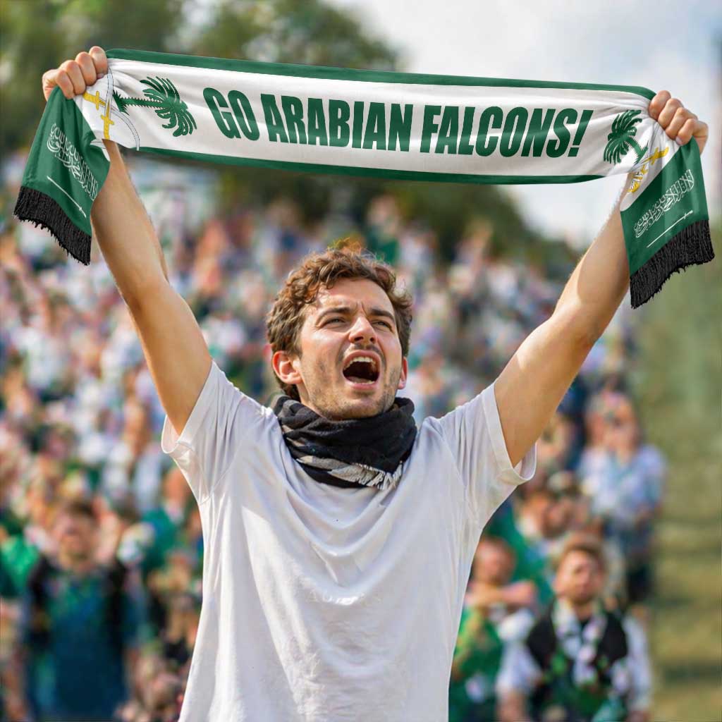 Saudi Arabia 2026 Football Soccer Scarf Go Arabian Falcons