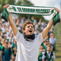 Saudi Arabia 2026 Football Soccer Scarf Go Arabian Falcons