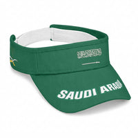 Saudi Arabia 2026 Football Sun Visor Cap Come On Arabian Falcons