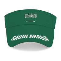 Saudi Arabia 2026 Football Sun Visor Cap Come On Arabian Falcons
