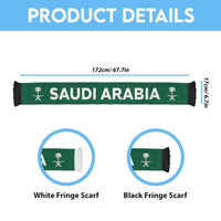 Saudi Arabia Football 2026 Soccer Scarf Flag Style