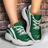 Saudi Arabia Football Chunky Sneakers Flag-Inspired Curve Style