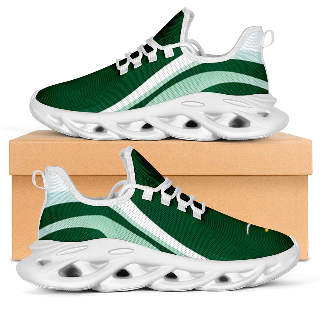 Saudi Arabia Football Clunky Sneakers Flag-Inspired Curve Style