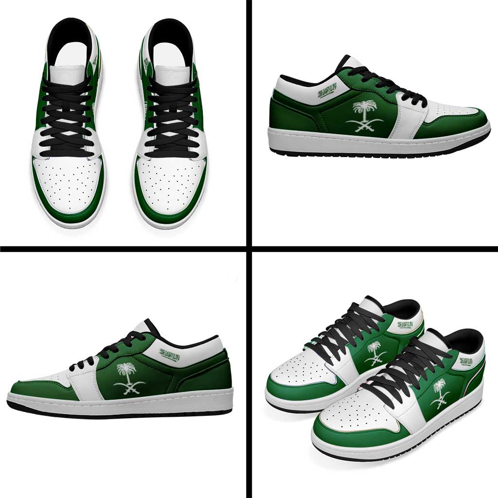 Saudi Arabia Low Sneakers Classic National Flag Style - Wonder Print Shop