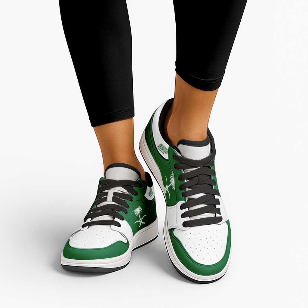 Saudi Arabia Low Sneakers Classic National Flag Style - Wonder Print Shop