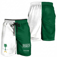Saudi Arabia Shorts for Men National Flag Colors - Wonder Print Shop