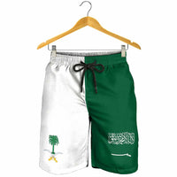 Saudi Arabia Shorts for Men National Flag Colors - Wonder Print Shop