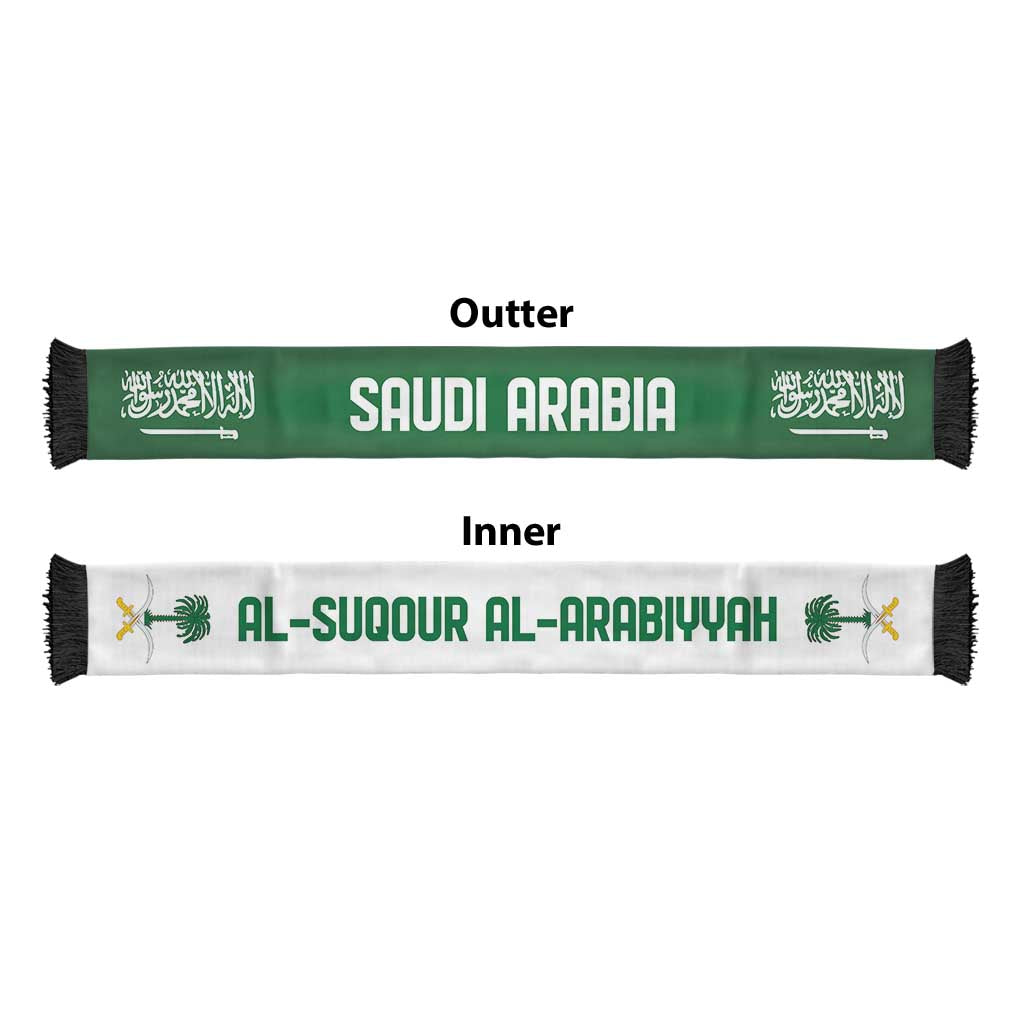 Saudi Arabia World Football 2026 Soccer Scarf National Pride Never Stops